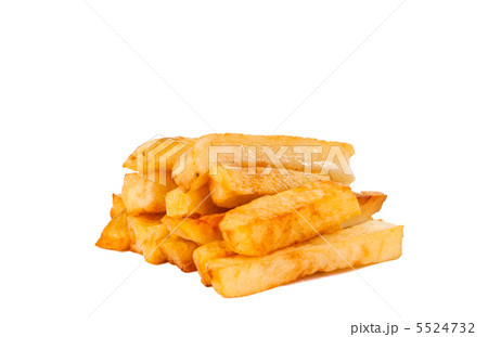 Fried potato chips isolated 5524732