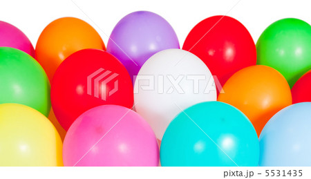 colorful balloons on white background 5531435