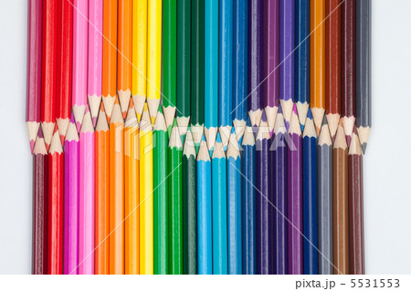 set of color pencils on white 5531553