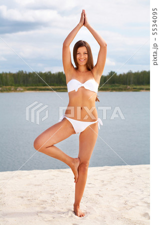 Yoga on sand Yoga on sand 5534095