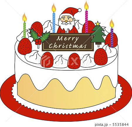 クリスマスケーキのイラスト素材 5535844 Pixta