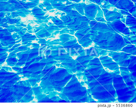 波模様・水彩（ブルー） 5536860