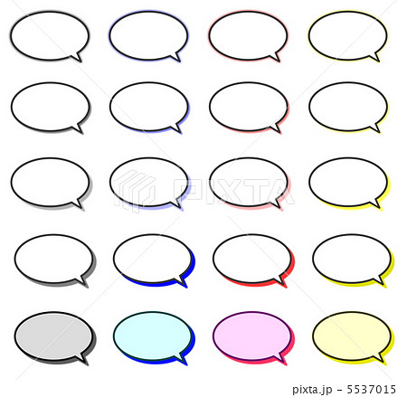 文字入れ吹き出しのイラスト素材 [5537015] - PIXTA