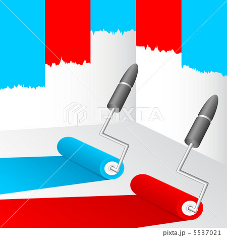 青と赤のペンキ。 5537021