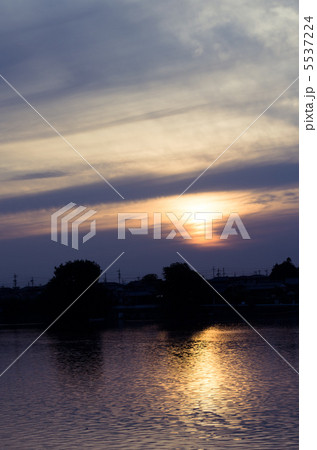 日本の夕日 5537224