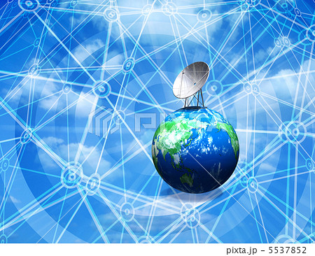 地球に設置されたパラボラアンテナ 5537852