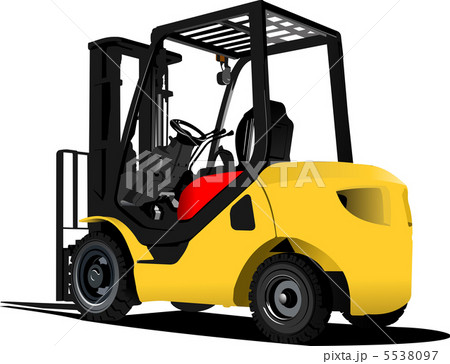 Lift truck. Forklift. Vector illustration Lift truck. Forklift. Vector illustration 5538097