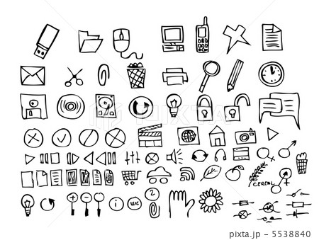 hand drawn computer icons 5538840