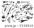 hand drawn flying vehicles icons 5538910