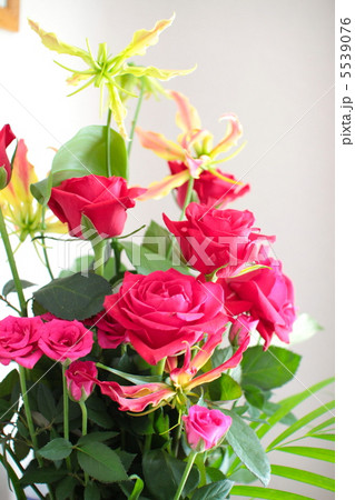 赤いバラの花束 フラワーアレンジメント 赤いバラの花束 フラワーアレンジメント 5539076