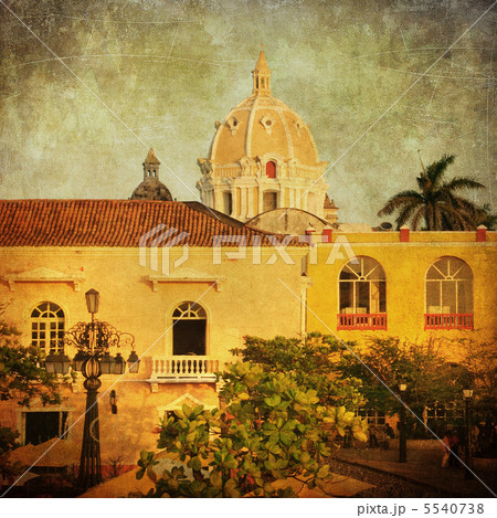 Vintage image of Cartagena, Colombia. Vintage image of Cartagena, Colombia. 5540738