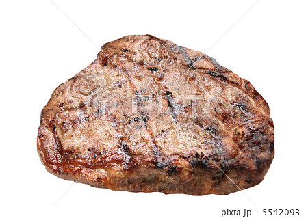 sizzling hot fresh grilled boneless rib eye steak isolated on white 5542093