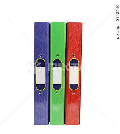 Office folders isolated on white 5542446