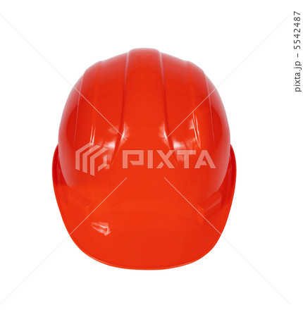 Stock image of red hard hat isolated on white 5542487