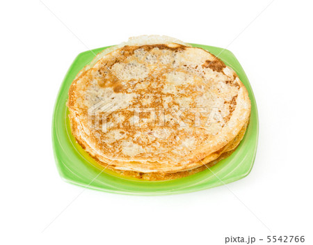 homemade pancakes pile on plate 5542766