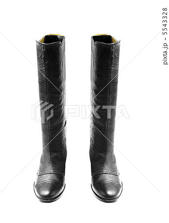 leather rubber boots isolated on white background leather rubber boots isolated on white background 5543328