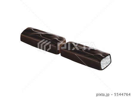 Chocolate covered bar of soft caramel toffee and chocolate mouse 5544764