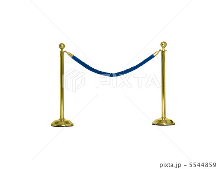 Rope barier isolated on white 5544859