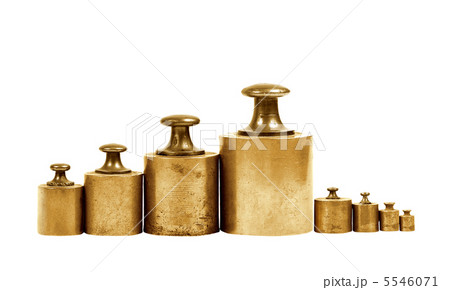 set of precision weights for a balance scale 5546071