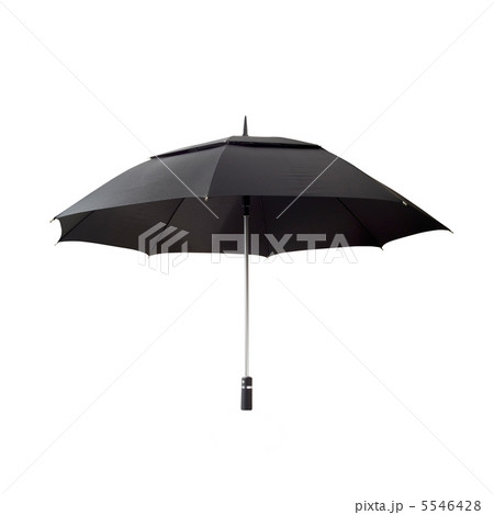 Black umbrella with clipping path 5546428