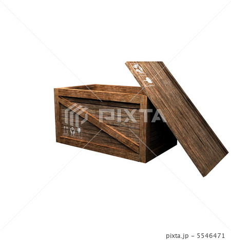 3d render of wooden box 5546471