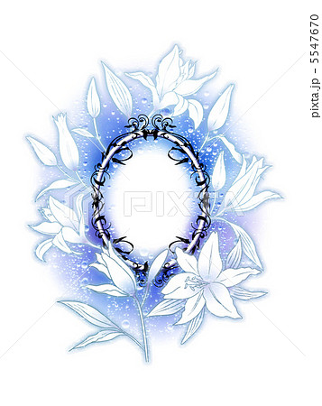 美しい花の画像 ラブリーゆり フレーム イラスト 無料