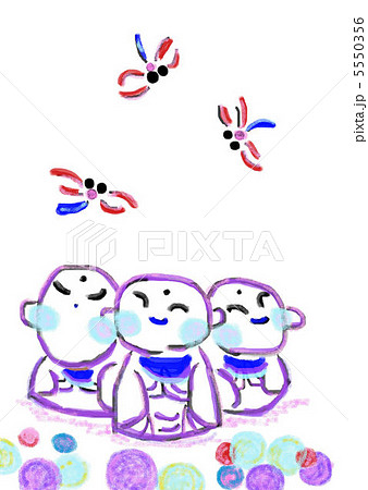 イラスト　お地蔵さん　Illustration Jizo Bosatsu 5550356