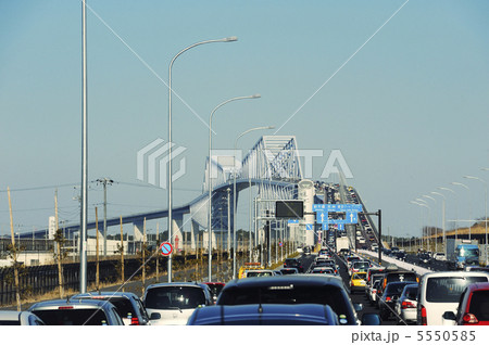 東京ゲートブリッジ　渋滞 5550585
