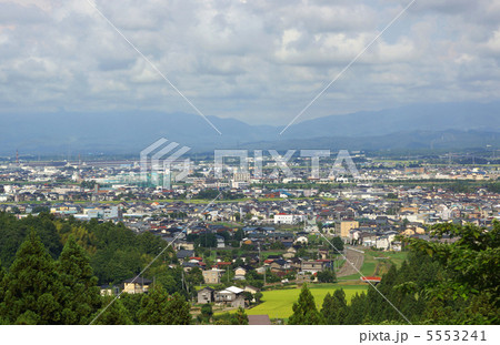 春日山から見る上越地方、頚城平野 5553241