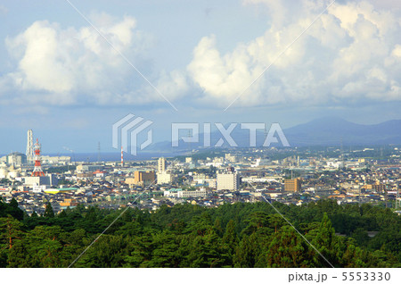 春日山から見る直江津、頚城、柿崎 春日山から見る直江津、頚城、柿崎 5553330