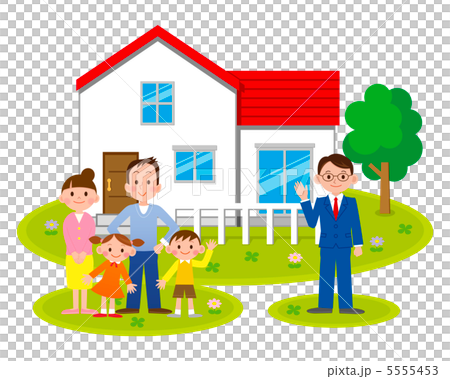住宅と販売員 住宅と販売員 5555453