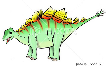 ステゴサウルスのイラスト素材