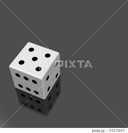 サイコロの3Dレンダリング 5557947