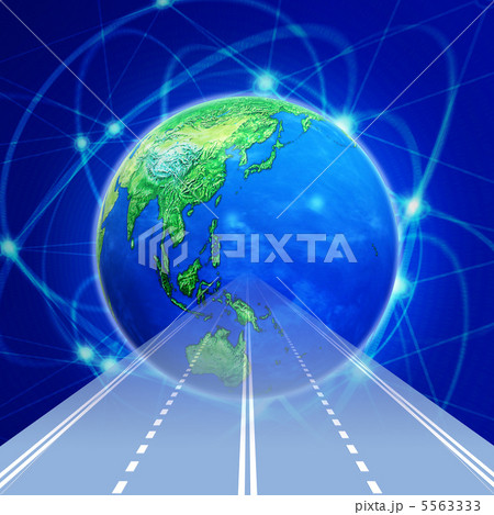 地球に向かう物流の道路 5563333