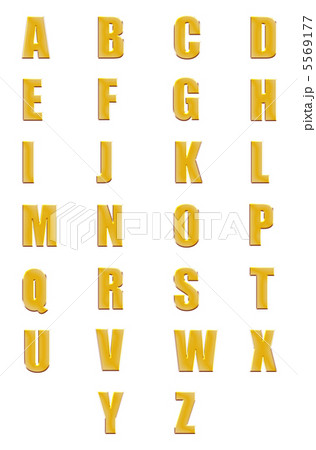 High resolution conceptual golden fonts set or collection isolated 5569177