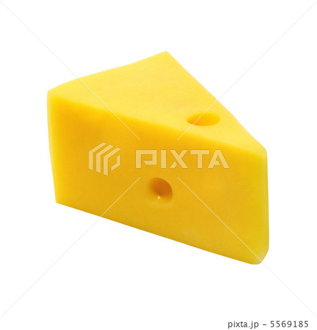 Big piece of yellow cheese on white background 5569185