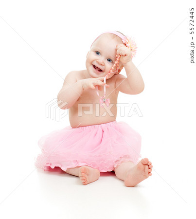 pretty little girl, isolated on white pretty little girl, isolated on white 5572445