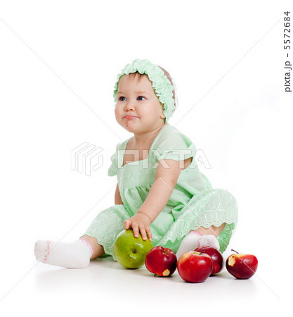 baby girl with healthy food baby girl with healthy food 5572684