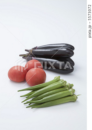茄子とオクラとトマト 5573072