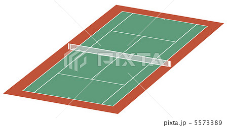 テニスコート ハード 1のイラスト素材