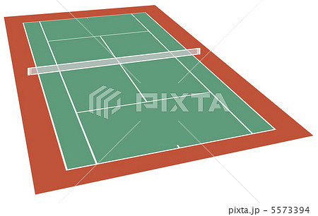 テニスコート ハード 6のイラスト素材