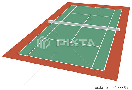 テニスコート ハード 9のイラスト素材