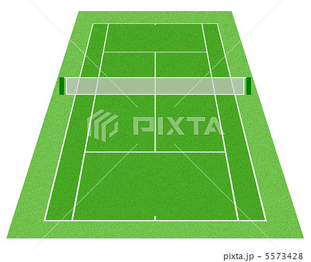 テニスコート 人工芝 9のイラスト素材