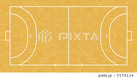 ハンドボール 体育館 2のイラスト素材 5574114 Pixta