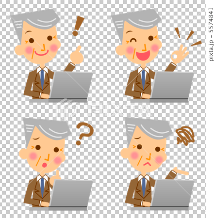 Businessman Personal computer Mature age Businessman Personal computer Mature age 5574841