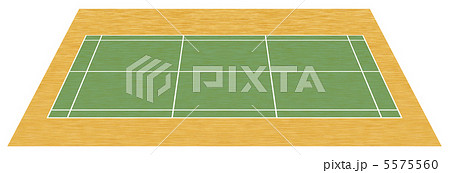 バドミントンコート 25のイラスト素材