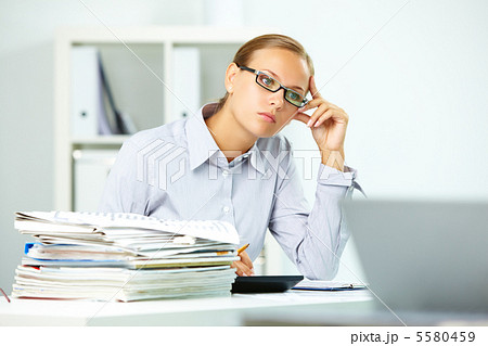 Thoughtful employee 5580459