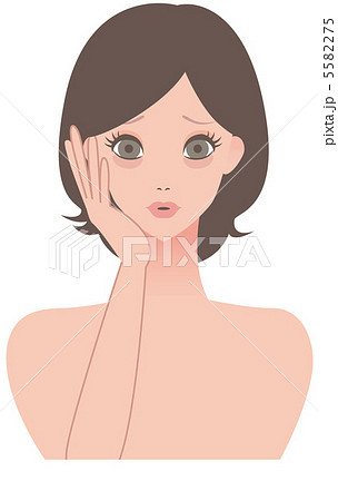 女性 / 顔 / くま 5582275