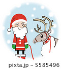 サンタクロースとトナカイ 5585496
