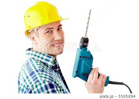 Man with drill 5585894